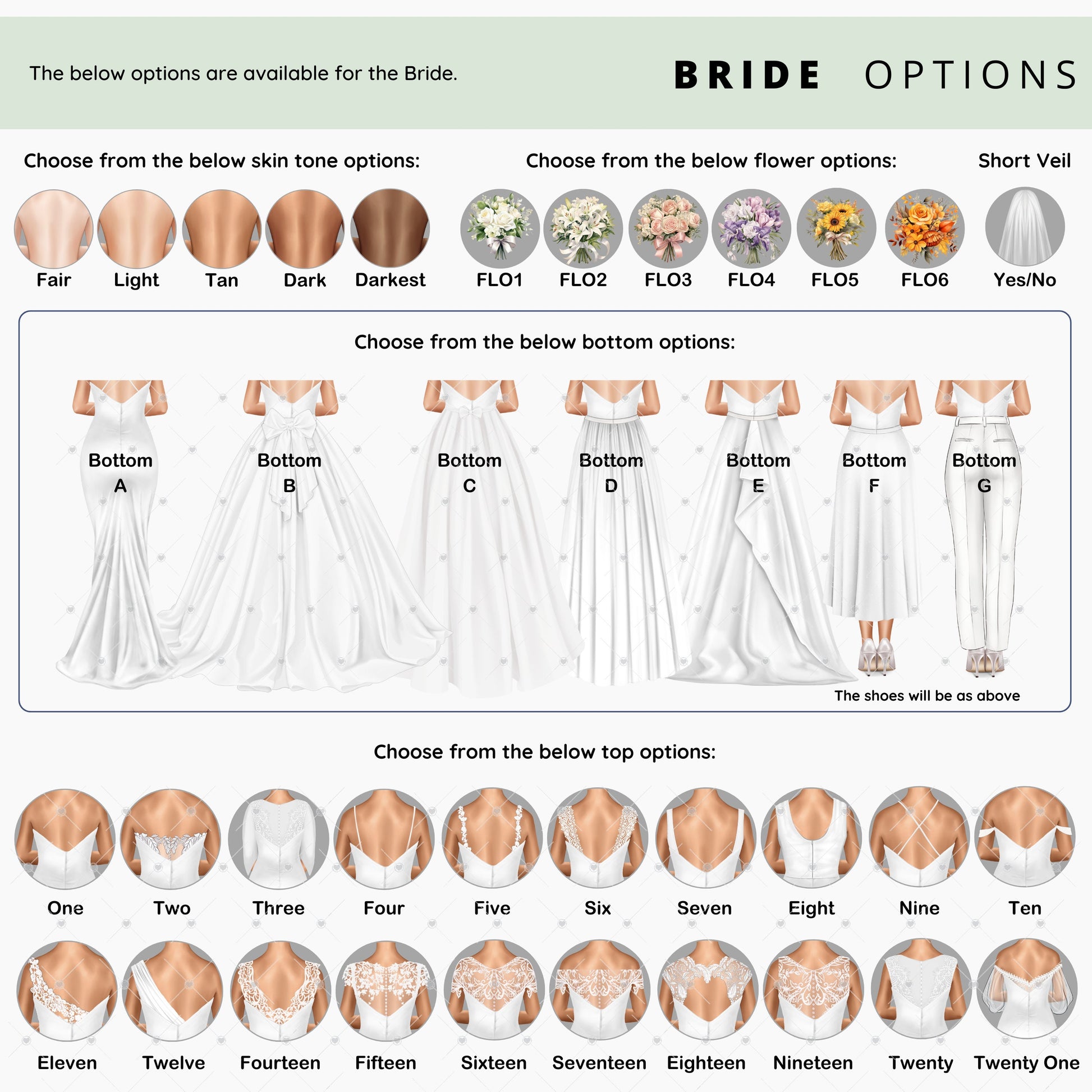 Personalised bridesmaid print showing bride and four bridesmaids from the back in blush pink dresses, holding bouquets, with names and wedding date underneath in a minimalist framed design.