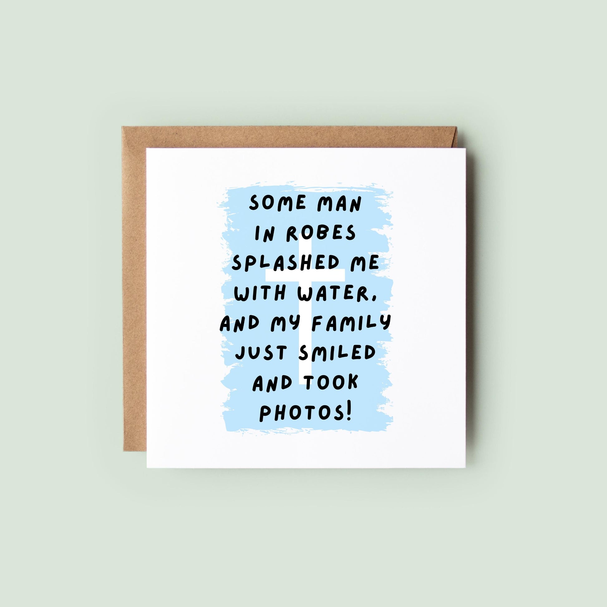 Funny Christening Card for Goddaughter