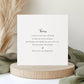 Personalised godparent proposal card featuring a heartfelt poem and red heart accent, perfect for christenings, baptisms, and naming ceremonies.