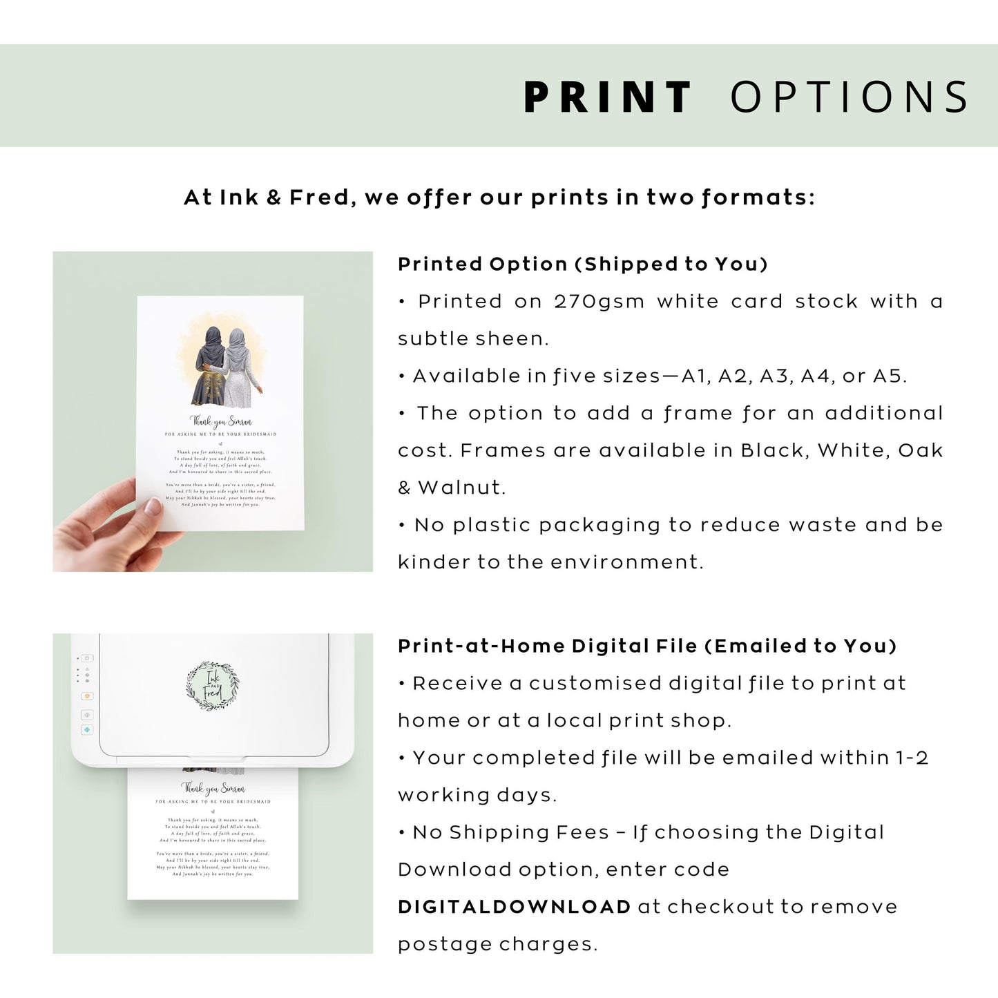 Islamic wedding wall art gift for the bride, custom names and date.