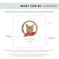 Personalised Chausie cat Christmas card with festive wreath design. Ideal holiday card for Cat Mum, Cat Dad, or a cat sitter.