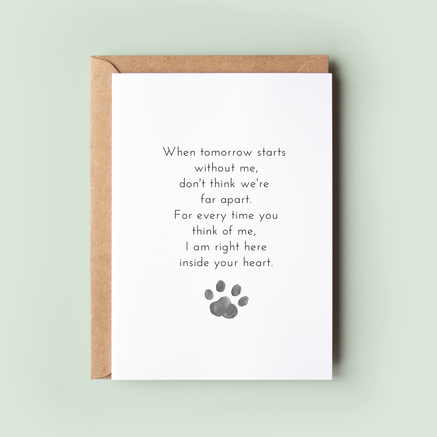 Pet Loss Sympathy Card, Pet Bereavement Card, Pet Death, Animal Sympathy Card, Dog Loss Card, Cat Loss Card, Rainbow Bridge #072