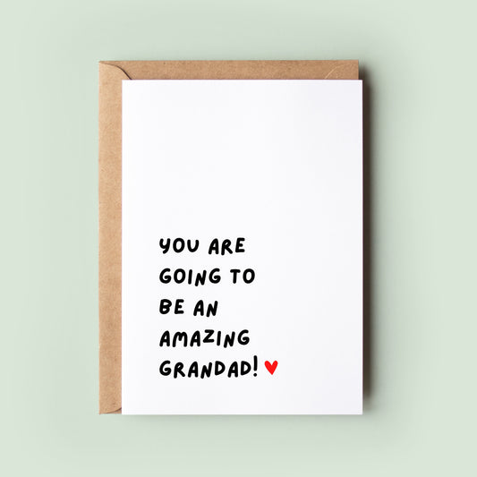 New Grandad Baby Card, Granddad To Be Card