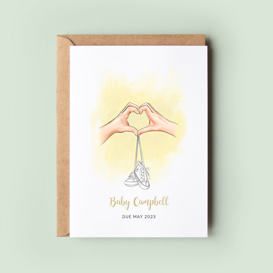 Baby Announcement Pregnancy Reveal Card