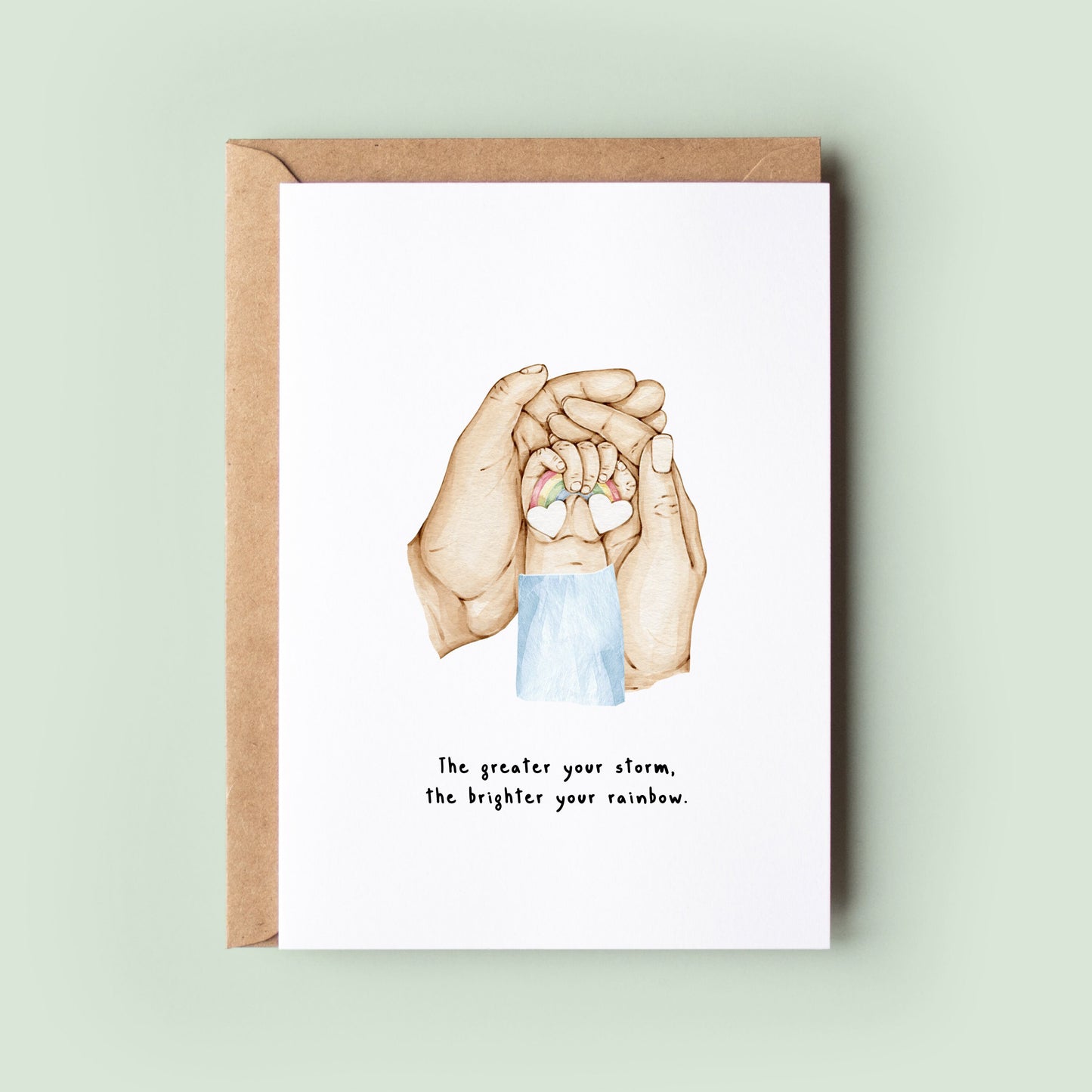 Rainbow Baby Card for New Parents