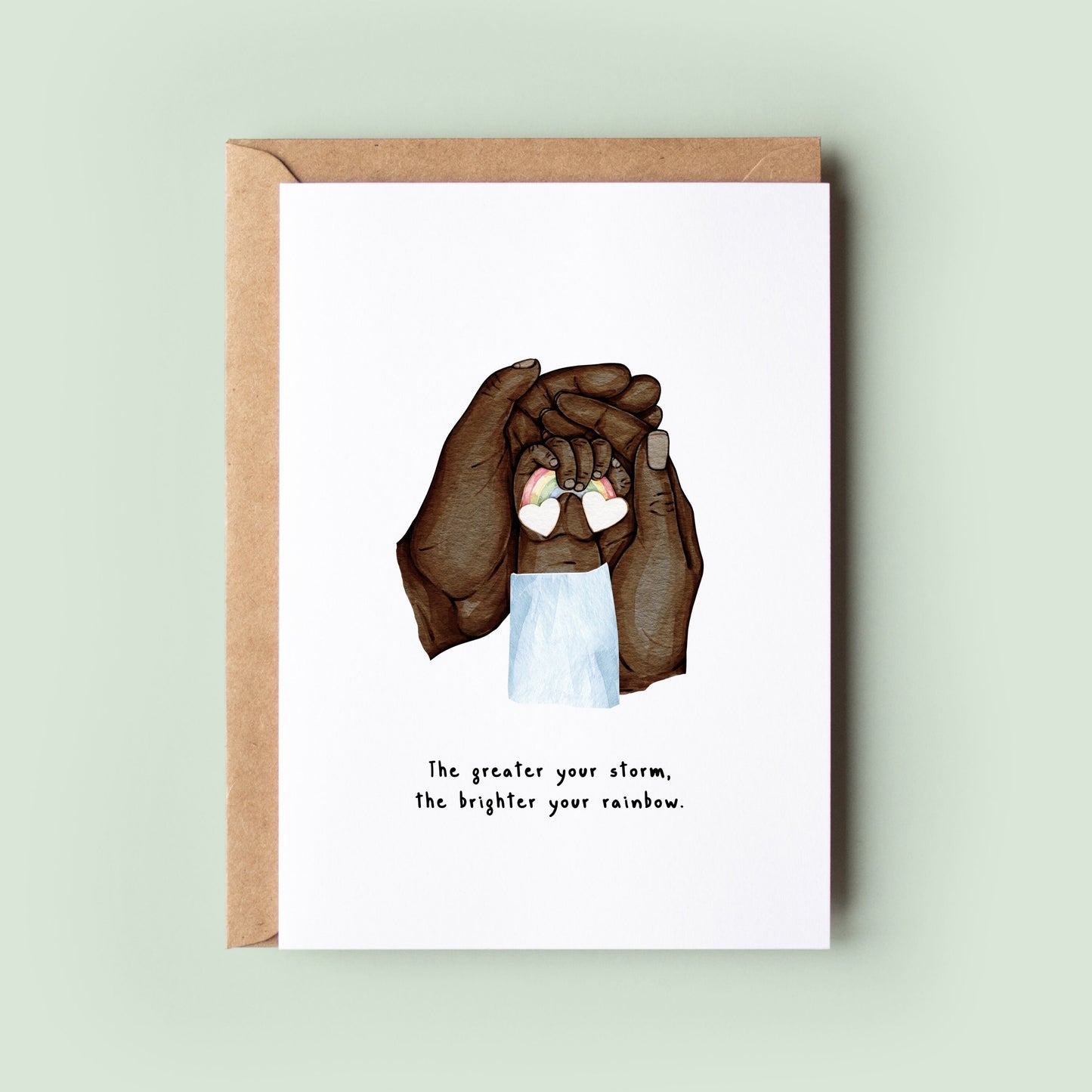 Rainbow Baby Card for New Parents