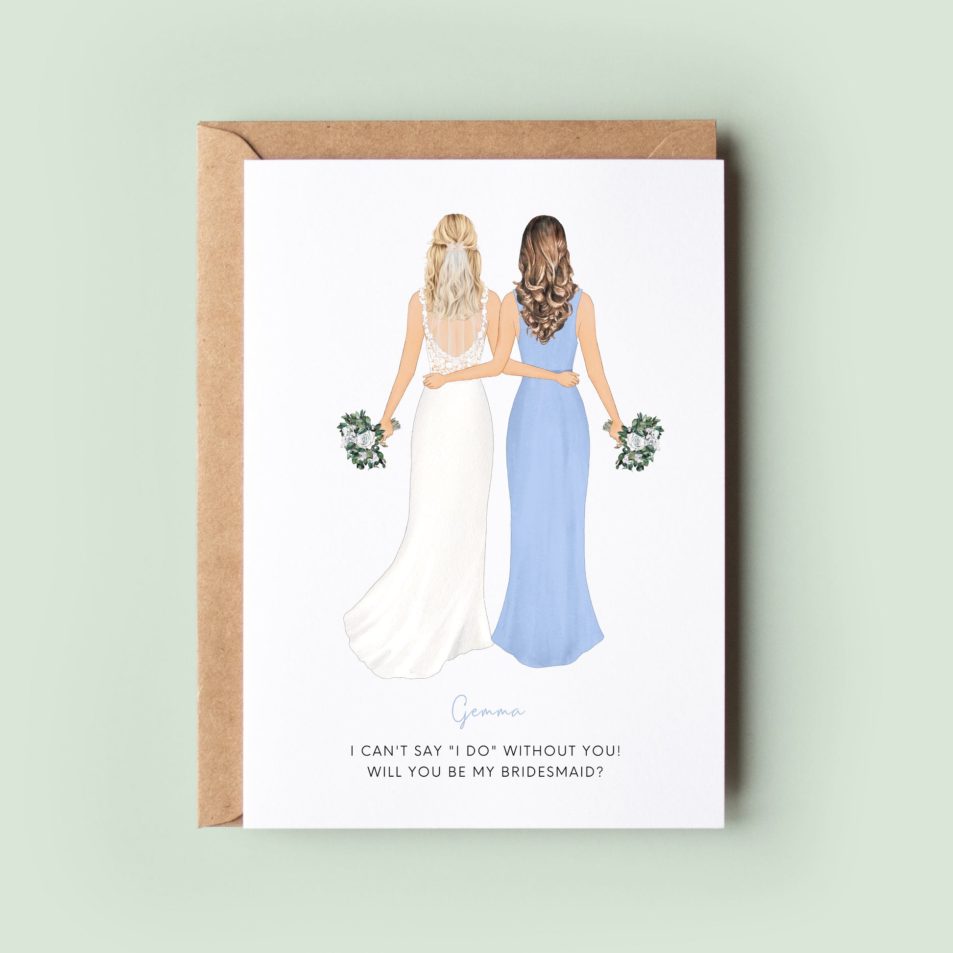 Will You Be My Bridesmaid, Personalized Bridesmaid, Bridesmaid Proposal, Will You Be My Bridesmaid Card, Maid of Honor Proposal #11000