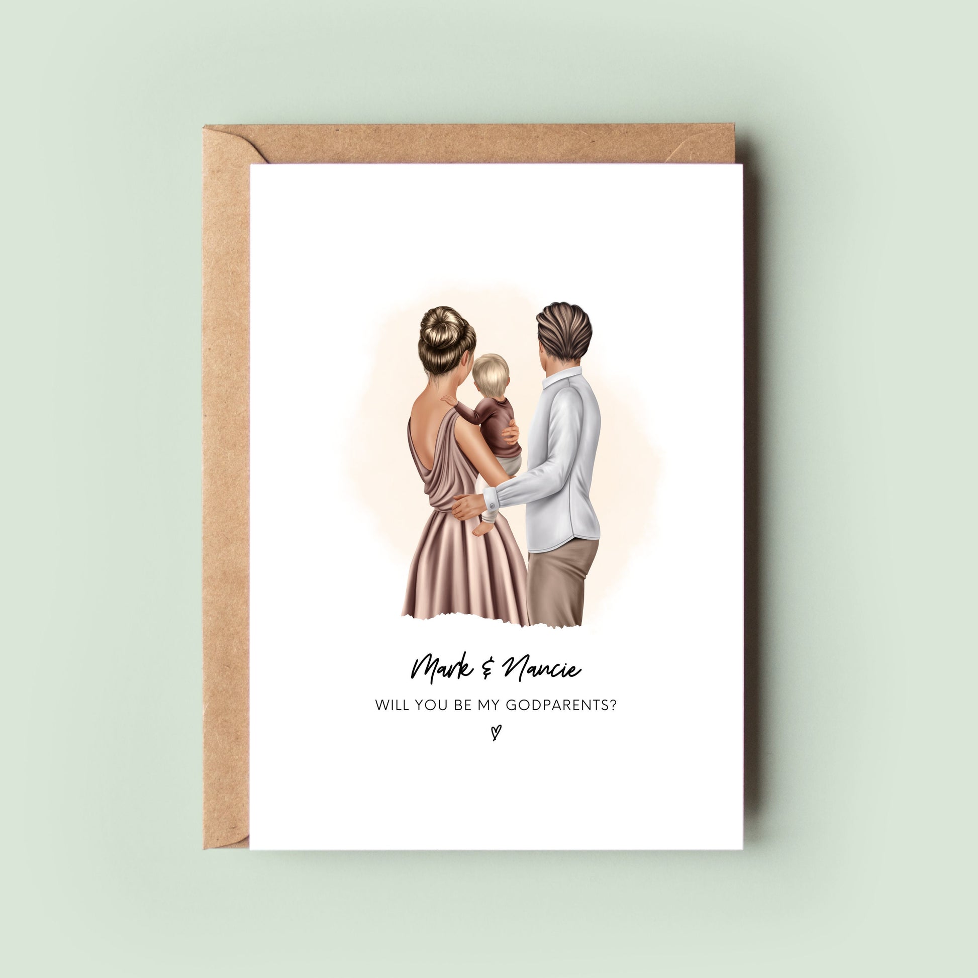 Personalised Godparents Card, Will You Be My Godparents Card, Godparent ProposalCard, Godparent Card, Christening Card, Godmother, Godfather